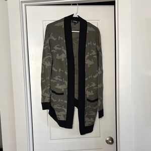 Express Camouflage Knit Cardigan